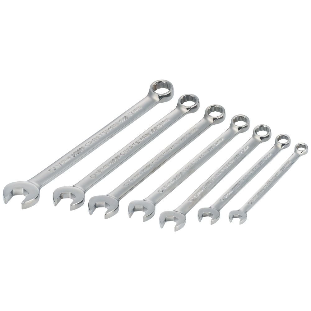 Craftsman Metric Gunmetal Chrome Long-Panel Wrench Set, 7 Piece