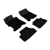 3D MAXpider Custom Fit KAGU Floor Mat (BLACK) for 2008-2012 HONDA ACCORD COUPE - 1ST ROW 2ND ROW