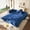 Blue, variant on 100" Oversize Velvet Sofa Bed, Blue Pull-Out Sleeper Loveseat with Handmade Flower Tufted Design, Convertible Sofa for Living Room, Bedroom, Apartment