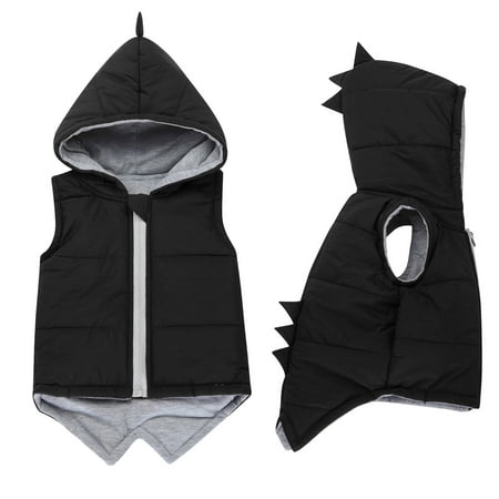 

GERsome Kids Baby Boys Girls Dinosaur Hoodie Jacket Zipper Up Cotton Padded Hooded Coat Outwear