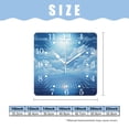 thumbnail image 2 of 10 Inch Wall Clock Battery Operated Square Clock for Office, Kitchen, Outdoor, Living Room,Fantasy Night Sky with Moon Falling Stars Clouds Horizon Exquisite, 2 of 4