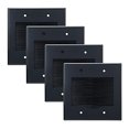 thumbnail image 2 of Placa de pared Kebulldola con cepillo de 2 bandas negro paquete de 4, 2 of 2