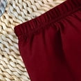 thumbnail image 6 of Ashirexll Running Shorts for Women, Solid Color Loose Bottom Casual Sport Shorts Wine XL, 6 of 6