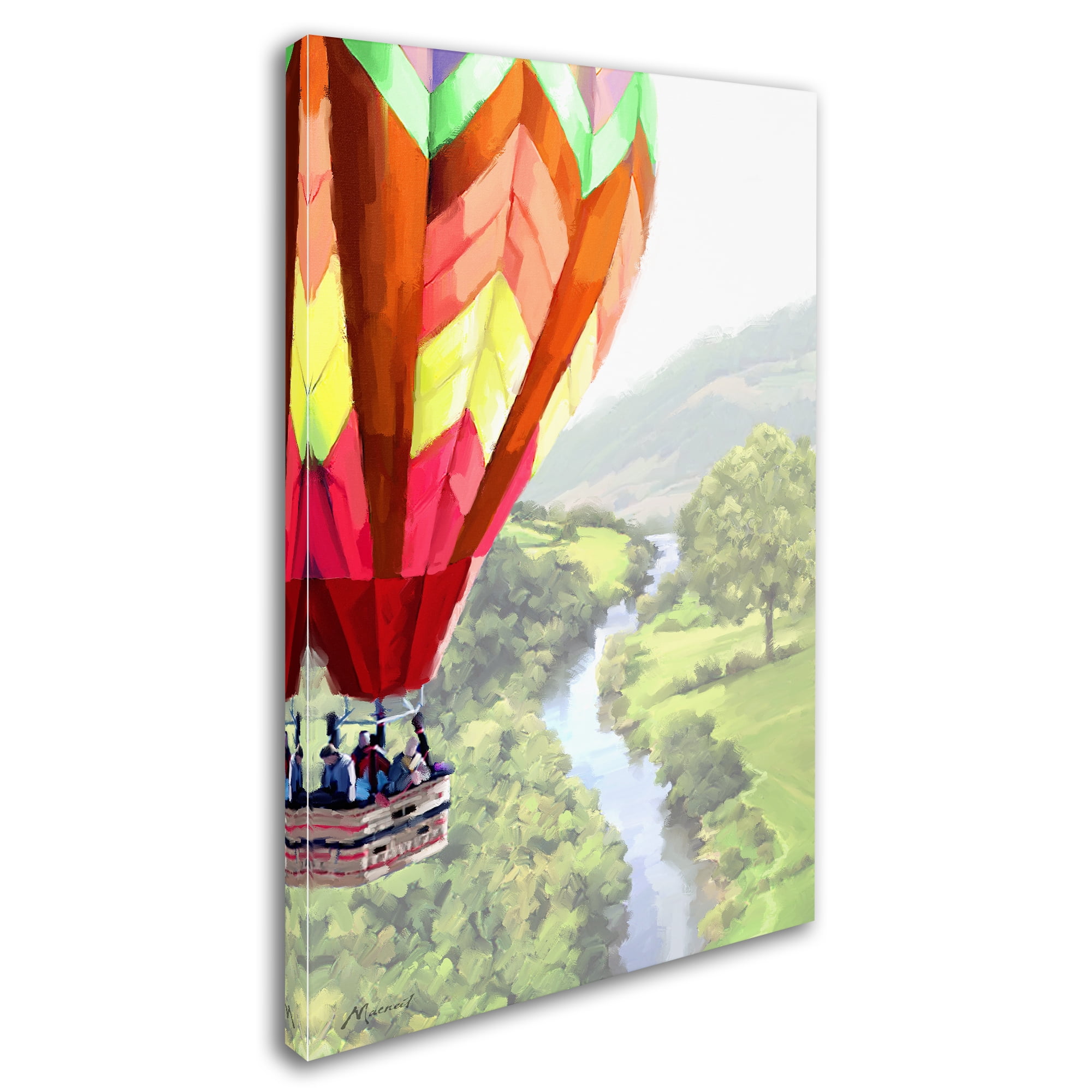 Trademark Fine Art 'Hot Air Balloon 2' Canvas Art by The Macneil Studio
