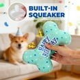 thumbnail image 2 of Prime Pets Dog Birthday Toys, Plush Dog Squeaky Toys, Dog Chew Toys Bone for Small Medium Large Dogs, 2 of 8