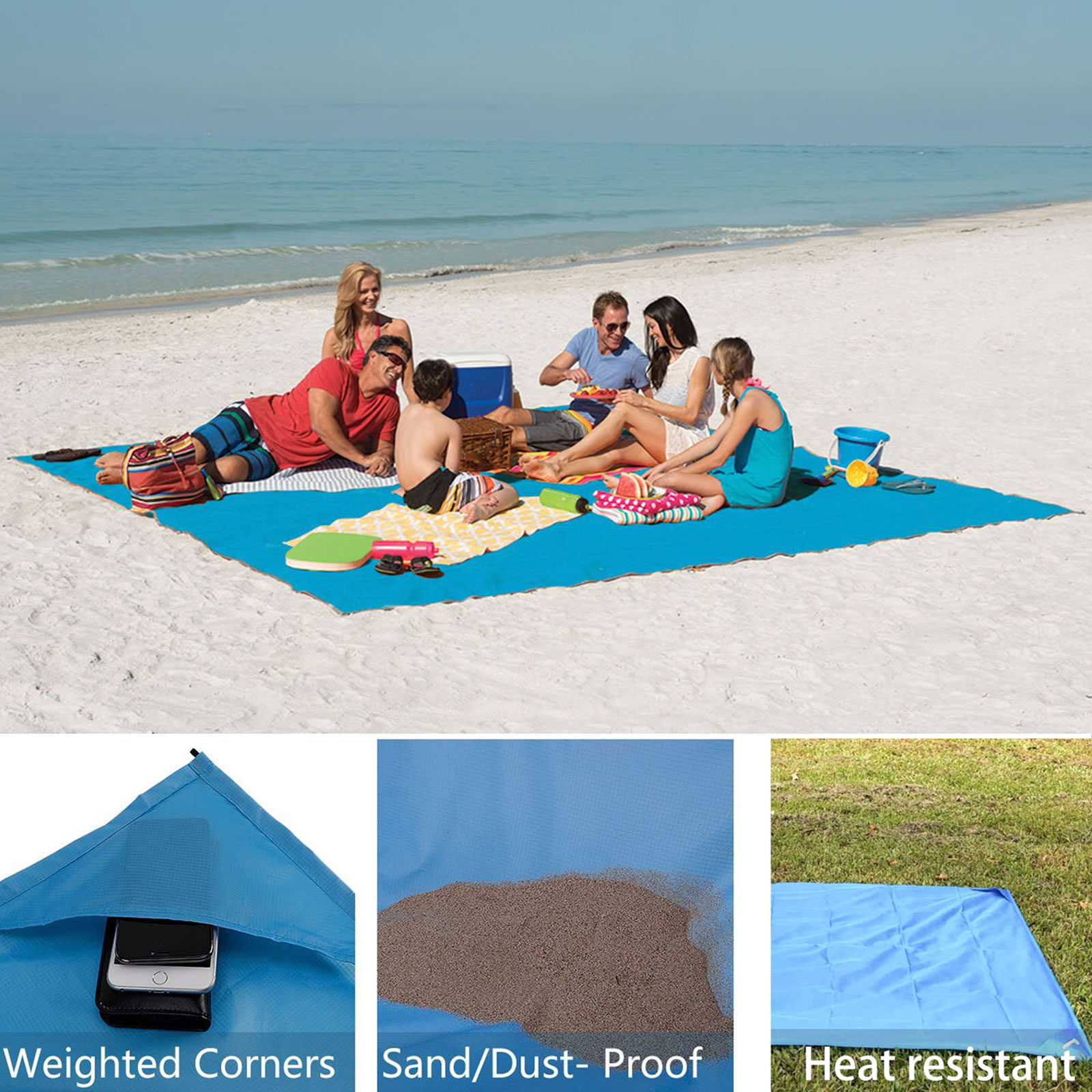 weighted beach blanket