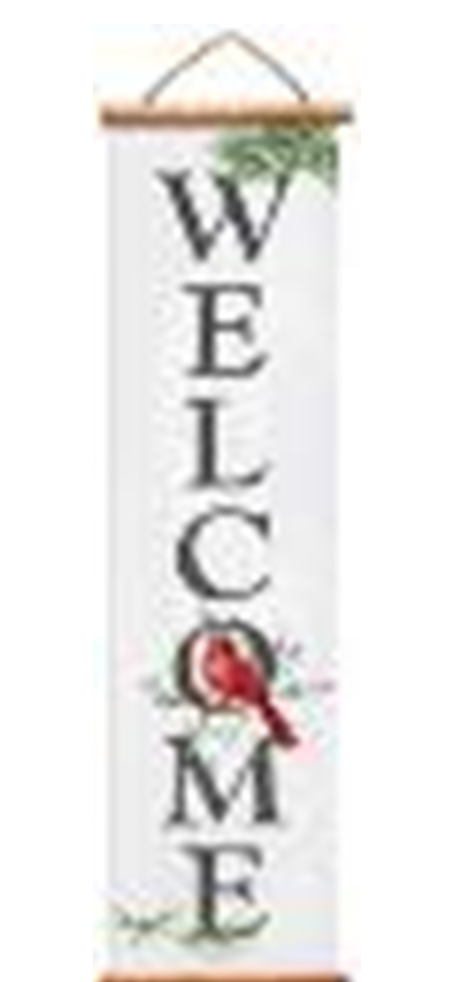 43" Cardinal Welcome Wall Sign Decoration