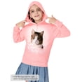 thumbnail image 4 of Serdomi Girls Hoodie Stylish Pink Cute Cat Sweatshirts -Soft Long Sleeve Pullover Shirt Tween Size 12/14, 4 of 7