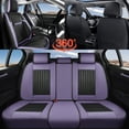 thumbnail image 5 of Coverado Car Seat Covers Full Set, Black&Purple Front and Rear Seat Protectors, Waterproof Faux Leather Universal Fit for Most Cars, 5 of 10