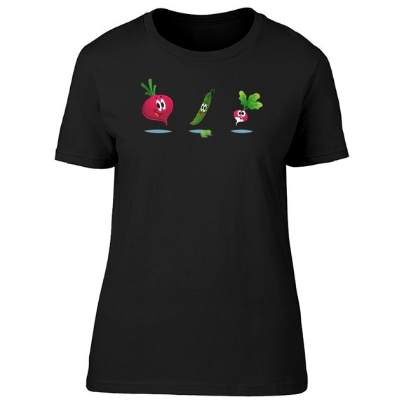 Beets Peas Radishes Doodle Tee Women's -Image by Shutterstock