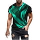 thumbnail image 1 of Camisetas de Manga Larga para Hombres Imprimir Fallow Cuello Redondo Camiseta, Moda Casual Manga Corta Mezcla de Algodón/Lino, 1 of 9
