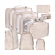 thumbnail image 4 of 9 Uds bolsa de almacenamiento de equipaje engrosamiento ahorro de espacio para sábanas ropa interior zapatos calcetines, 4 of 8