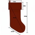 thumbnail image 7 of TETOU 18.9" Velvet Christmas Stockings, Extra Thick Large Bow Velvet Christmas Stockings for Fireplace Family Holiday Christmas Party Decorations(Green), 7 of 7