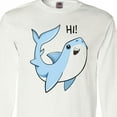 thumbnail image 4 of Inktastic Hi- Cute Shark Long Sleeve T-Shirt, 4 of 5