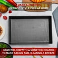 thumbnail image 3 of 3 Pcs Detroit Style Pizza Pan Hard Rectangular Pizza Pans, 3 of 5