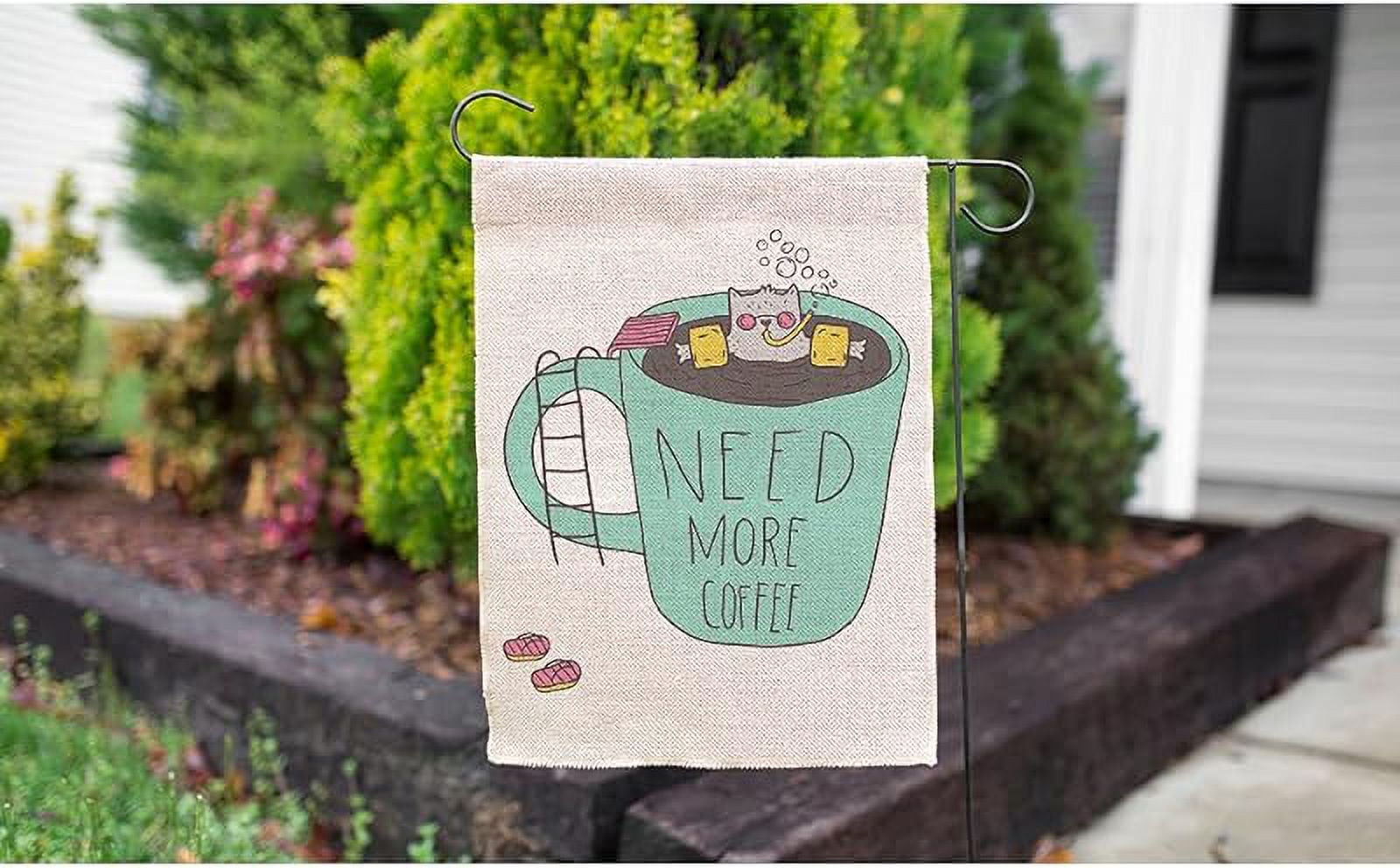 Sloth Garden Flag Vertical Double Sided Brown Animal Sleeping on Tree Branch Don't Worry Be Happy House Flags Home Burlap Banners for Outdoor Decor Lawn