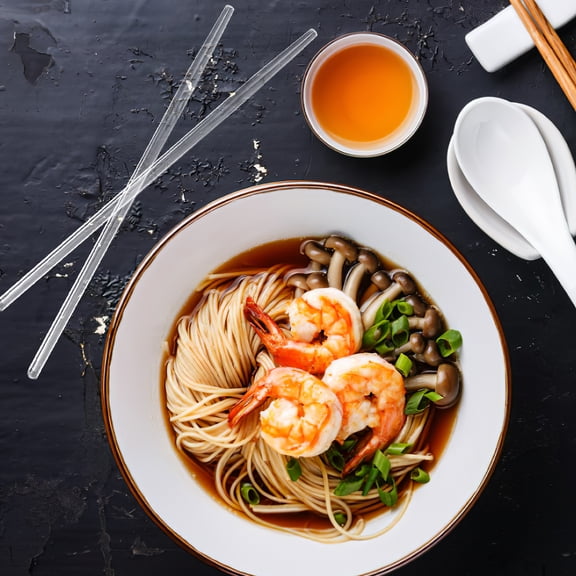 SOPOTUTU Clear Glass Chopsticks Set 1 Pair Reusable Kitchen Utensils for Cooking and Dining Table Use