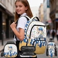 thumbnail image 2 of HUIACONG 17" Baseball Drip Universal Kids Backpack 4PCS Set, School Bookbag with Lunch Bag for Boys Girls Age 8-12, 2 of 7