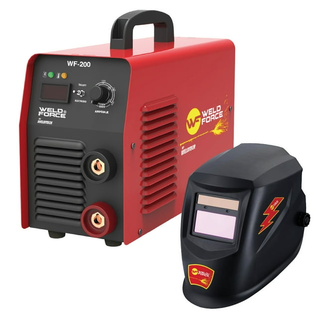 Soldadora Inversora Electrodo Weld Force 150 Amp Bi Voltaje 110/220volts incluye Careta Electronica