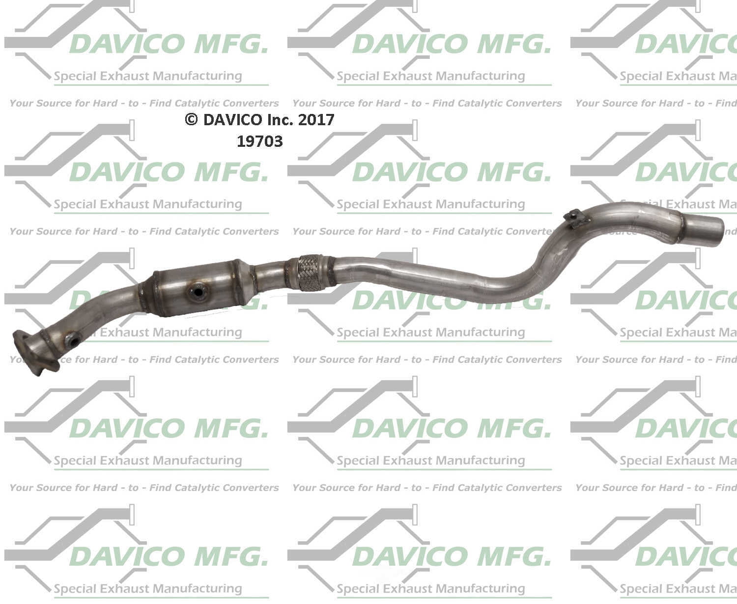 Davico Mfg 19703 Direct-Fit Catalytic Converter