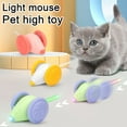 thumbnail image 2 of Mouse Vehicle Interactive Cat Toy – LED Auto Obstacle Avoidance, USB Rechargeable Kitten Teaser Toy, 2 of 8