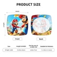 thumbnail image 6 of Lsque Mario Printed Square Couch Cushion Covers, Floral Sofa Cushion Covers Replacement, Stretch Couch Covers for Couch-16.9in, 6 of 9