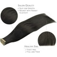 thumbnail image 4 of GFDYREE Extensions de Cheveux à Ruban WENNALIFE pour Femmes, 20 Pcs 50g 24 Pouces Noir Naturel Extensions de Cheveux à Ruban Extensions de Cheveux Humains Rallonge Cheveux Humain Lisse Extensions de Cheveux Invisibles Real Human, 4 of 6