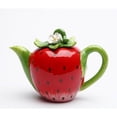 thumbnail image 3 of Hand Painted Ceramic Strawberry Teapot 7.125in Holds 12oz Mom, 3 of 3