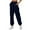 Navy, variant on Riforla Leather Pants for Women Lined Sweatpants Wide Straight Leg Joggers Pants Workout High Waisted Yoga Pants with Pockets Grey S