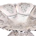 thumbnail image 4 of Gorgeous Cake Stand Serving Relief Pattern tray dried food W/ Base for Candy Bar Decoration Silver, 4 of 9