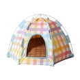 thumbnail image 3 of Pet Tent with Washable Fabric and Portable Foldable Design for Indoor Small Animals, Cute Dog Bed with Cozy Hideaway Space for Year-Round Comfort, Small Dog House Gift for Puppies, 3 of 7