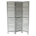thumbnail image 2 of Milton Green Stars Max 3-Panel Room Divider, Gray, 2 of 3