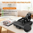 thumbnail image 4 of Adnoom Clamshell Heat Press 15x15 with Slide Out Design, Industrial-Quality Sublimation Press with Dual Tube Heating System, Digital Heat Transfer Machine for T-shirt, Mouse Pad, Pillows, Black, 4 of 9