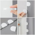 thumbnail image 5 of 8 Pcs Shower Curtain Clip Holders for The Wall Clips Side of Window Curtains Dust-proof Retainer, 5 of 6