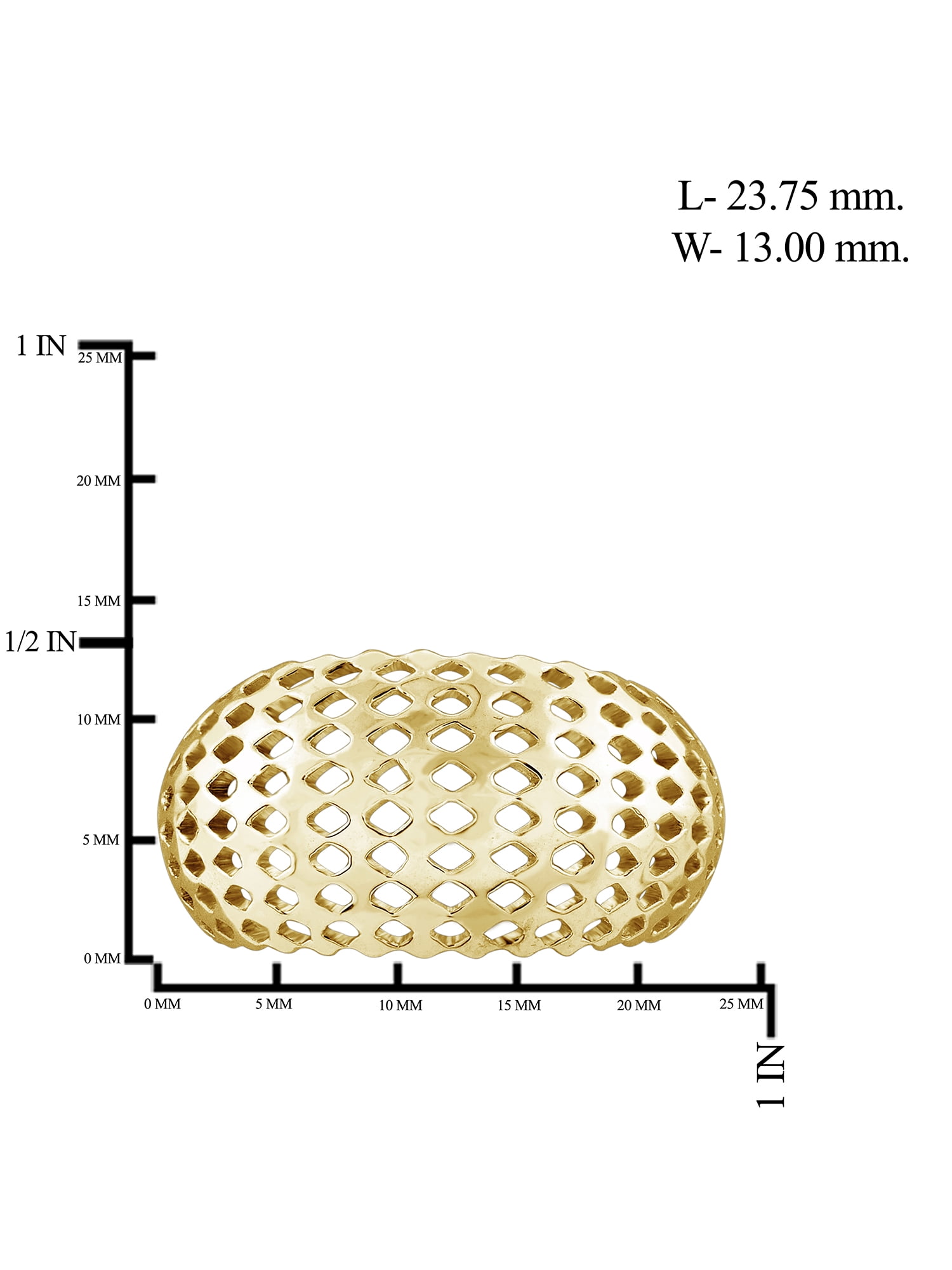 JewelersClub 14K Gold Plated Silver Dome Shape Cocktail Ring for Women | Dainty 14K Gold Plated Silver Promise Ring For Women | Silver Dome Shape Cocktail Ring For Women