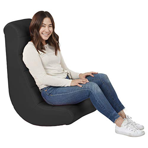 Gaming Meditating Black Factory Direct Soft Ergonomic Horizontal Soft Video Rocker Great for Reading or TV for Kids Teens and Adults 