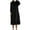 Black Dress for Women, variant on Ygbgbb Women's Loose Patchwork Solid Color High Neck Long Sleeved Dress (Black,XXL)