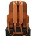 thumbnail image 4 of ELLE Leisure Luxe 27L Fashion Vegan Leather Backpack, Brown, 1-Piece, 4 of 7