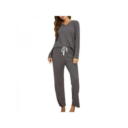 

Women’s Long Sleeve Sleepwear Set Autumn Winter New Styles Plus Size Pajamas Suit