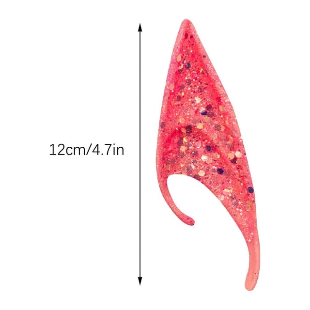 Artificial Flowers Halloween Ears COSPLAY Props Party Ears City Pointed Ears(12cm)
