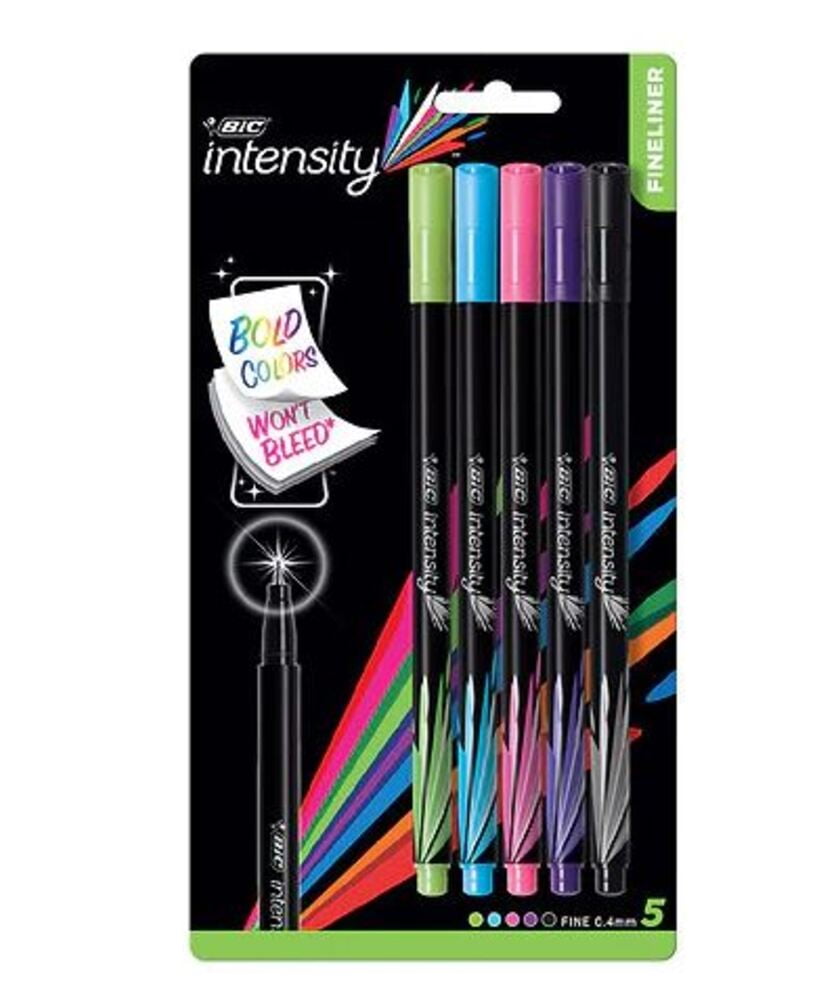 BIC Intensity Fineliner Color Collection Fine 0.4 Millimeter Nontoxic