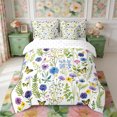 thumbnail image 3 of Manfei Flying Butterflies King Bedding 7pcs,Spring Garden King Bed in a Bag,Reversible, 3 of 6