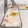 thumbnail image 2 of Kitchen Rugs Sets Of 2,Pioneer Flower Floral Print Pattern Anti Fatigue Kitchen Mat Rugs Non Slip Washable,Decorative Kitchen Floor Mats for Kitchen,Sink,Laundry,17"x47"+17"x47", 2 of 5