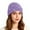 X1 Light Purple, variant on Bling Rhinestone Double Layer Knit Beanie Hats for Women Girls Warm Lined Winter Hat Thick Skull Cap,Black