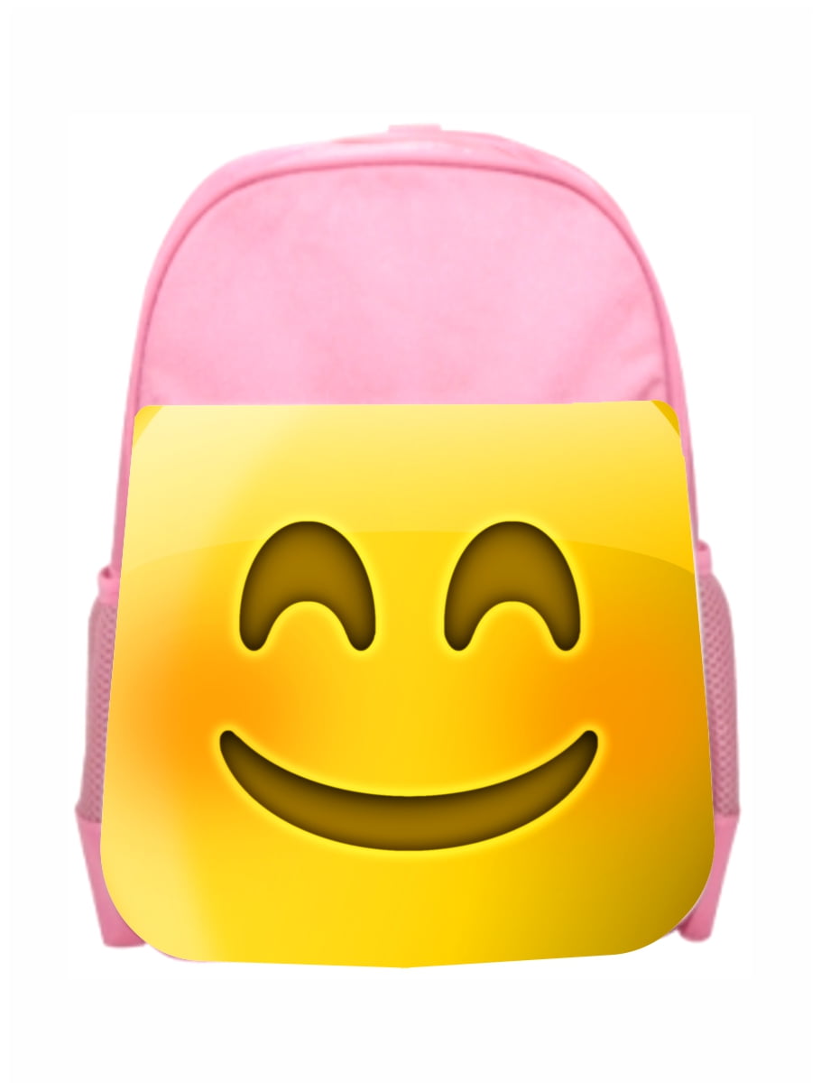 Accessory Avenue Bookbag Emoji Happy Face Girls Kids PreSchool
