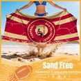 thumbnail image 3 of Football Fan Thin Lightweight Microfiber Beach Towel San Francisco Themed Sand Free Oversized Quick Dry Towels Men Women Gear Team Dad Husband Guy Him Xmas Father Gag Funny Gifts, 3 of 5