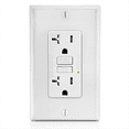 thumbnail image 1 of GFCI Outlet 20A, GFI Electrical Receptacle with LED Indicator, 20A Tamper- Ground Fault Circuit Interrupter, 1 of 8
