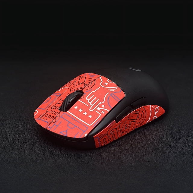 Pegatina antideslizante para ratón, pegatina para sudor, piel de lagarto, compatible con PRO-X