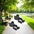 thumbnail image 4 of 2Pcs Cane Holder for Drive Rollator, Walker, Wheelchair, 1.1" ID Universal Crutches Stick Bracket Accessories, Black, 4 of 8