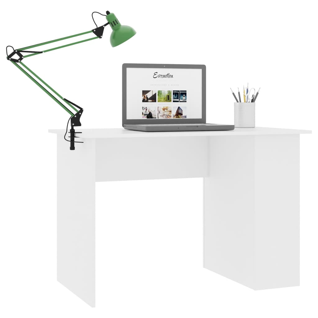 Lowestbest White Computer Desk, Small Study Writing Desk with Two Storage Shelves Lowestbest White Computer Desk, Small Study Writing Desk with Two Storage Shelves